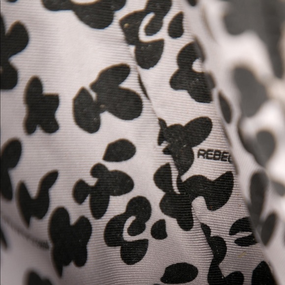 HP🌈REBECCA MINKOFF LeatherTrimmed Straw Crossbody - Picture 6 of 8